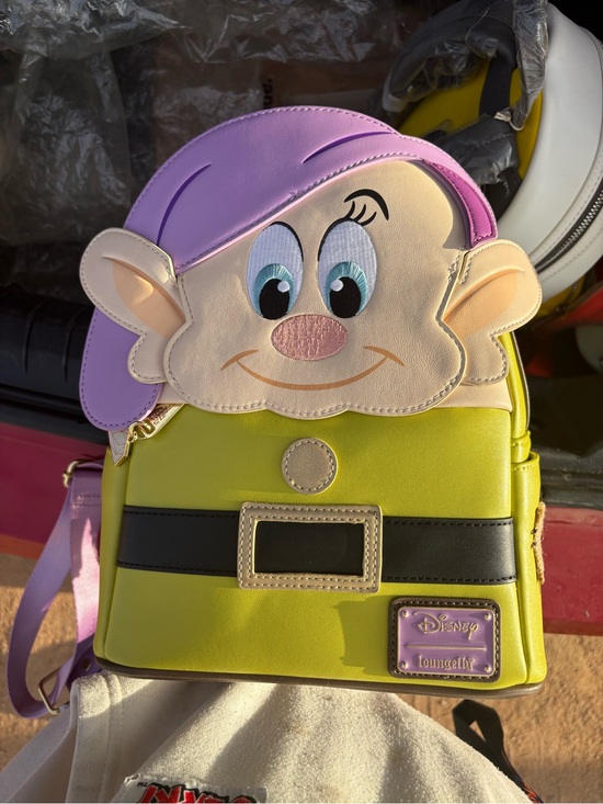 Disney Handbags - Disney Dopey Mini Backpack - Lime Green & Lavender